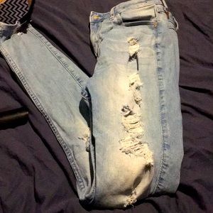 Hollister ripped jeans